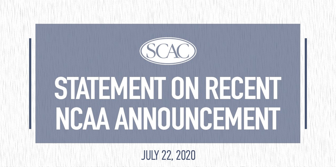 SCAC Statement Regarding Alternative Playing Seasons for 2020-21 Academic Year