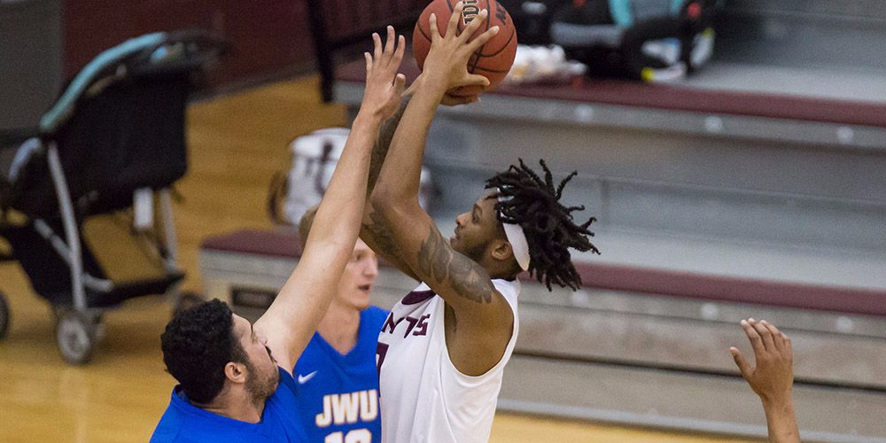 Gents Basketball Rallies to Knock off Dallas for Second Place in SCAC