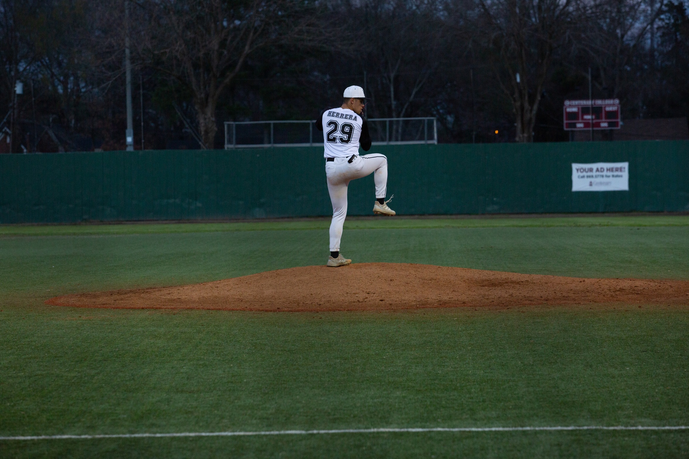 Freshman lefty Tyler Herrera dominated Trinity on Friday night with a complete-game shutout.