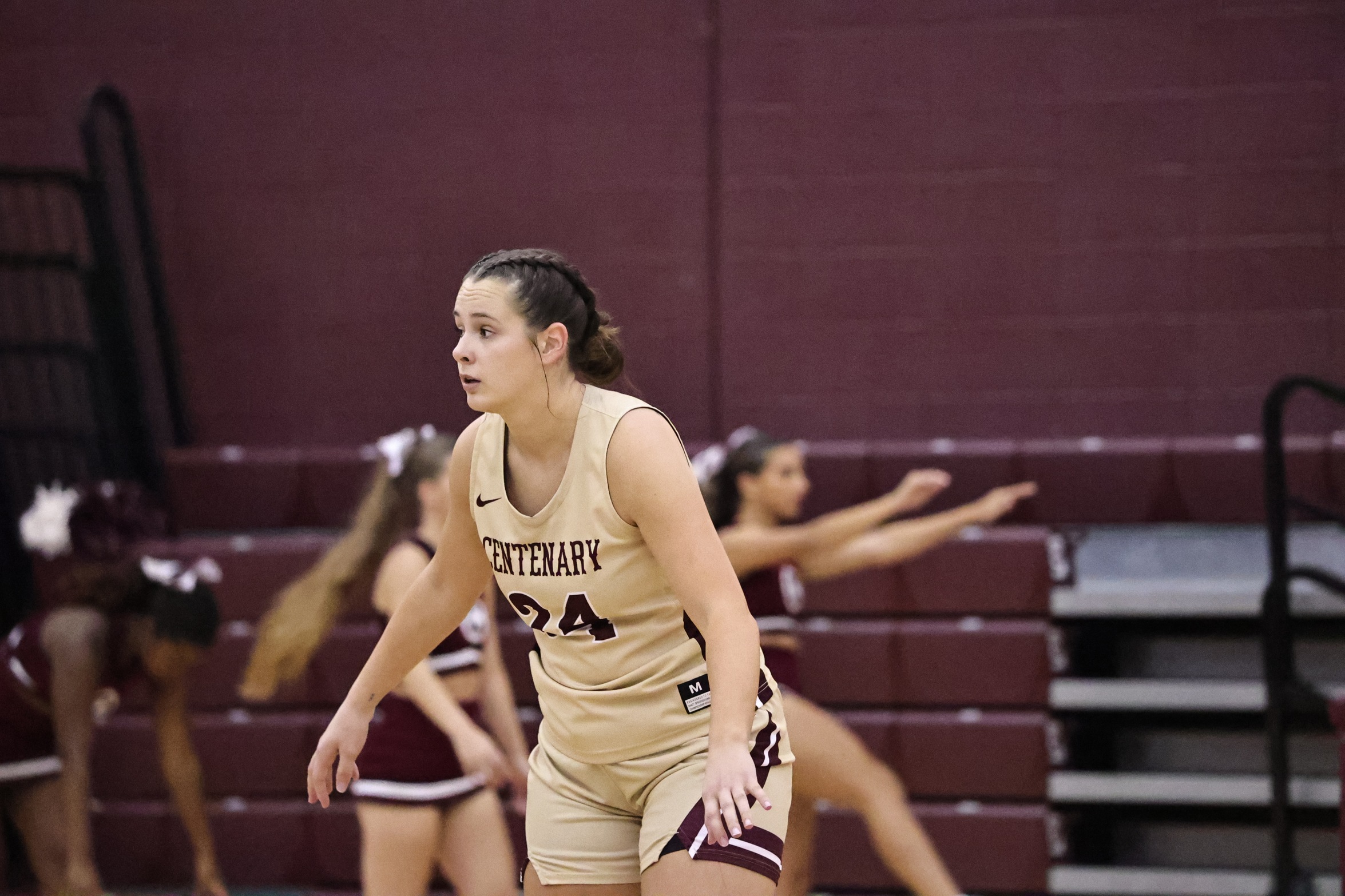 Senior F Amelia Bagwell and the Ladies fell to Austin College on Friday and will face Dallas on Saturday.