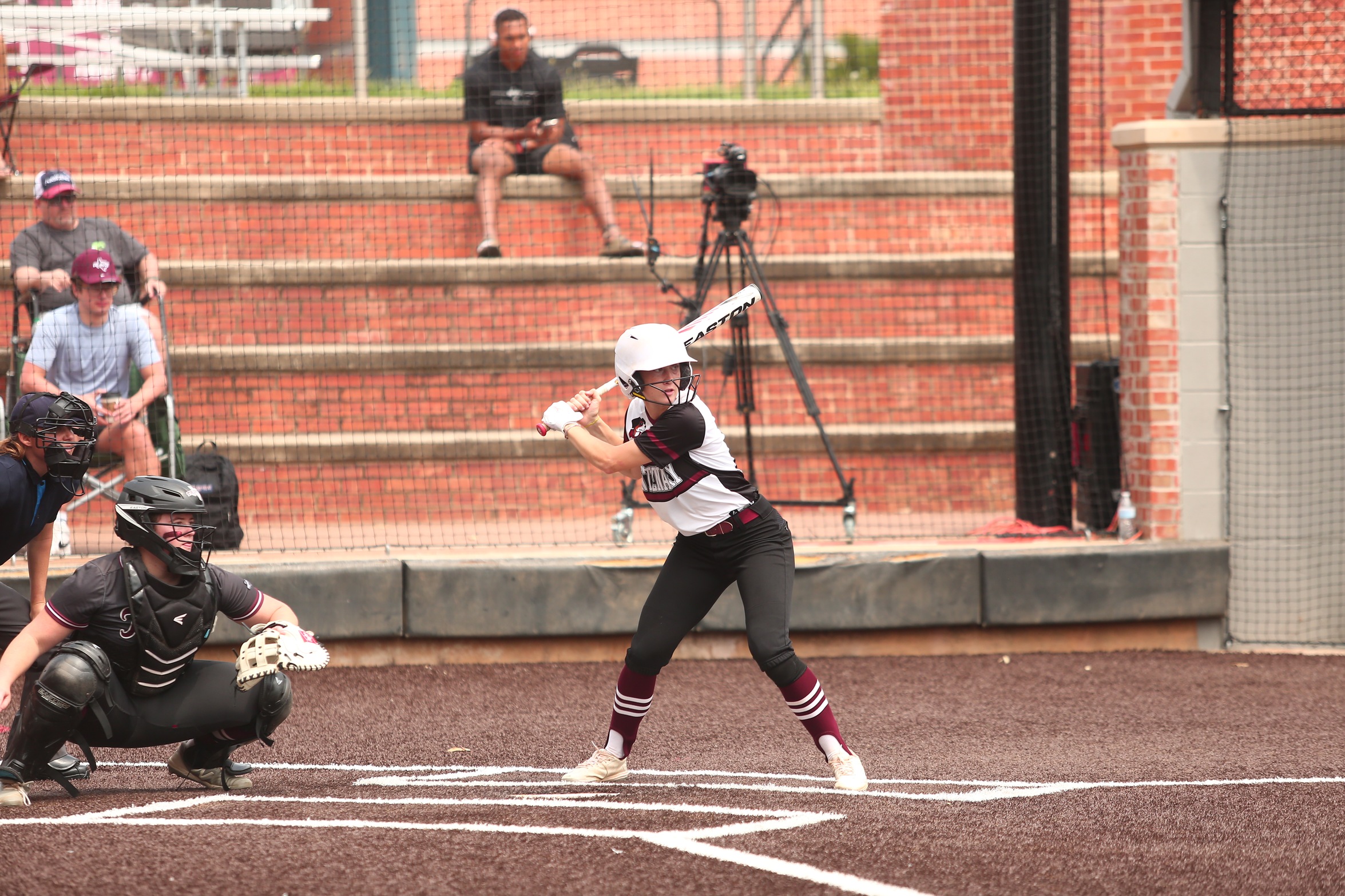 The Ladies fell 5-4 at Trinity on Sunday in the rubber game of the series. 

PHOTO: Will Powell, Trinity University Student