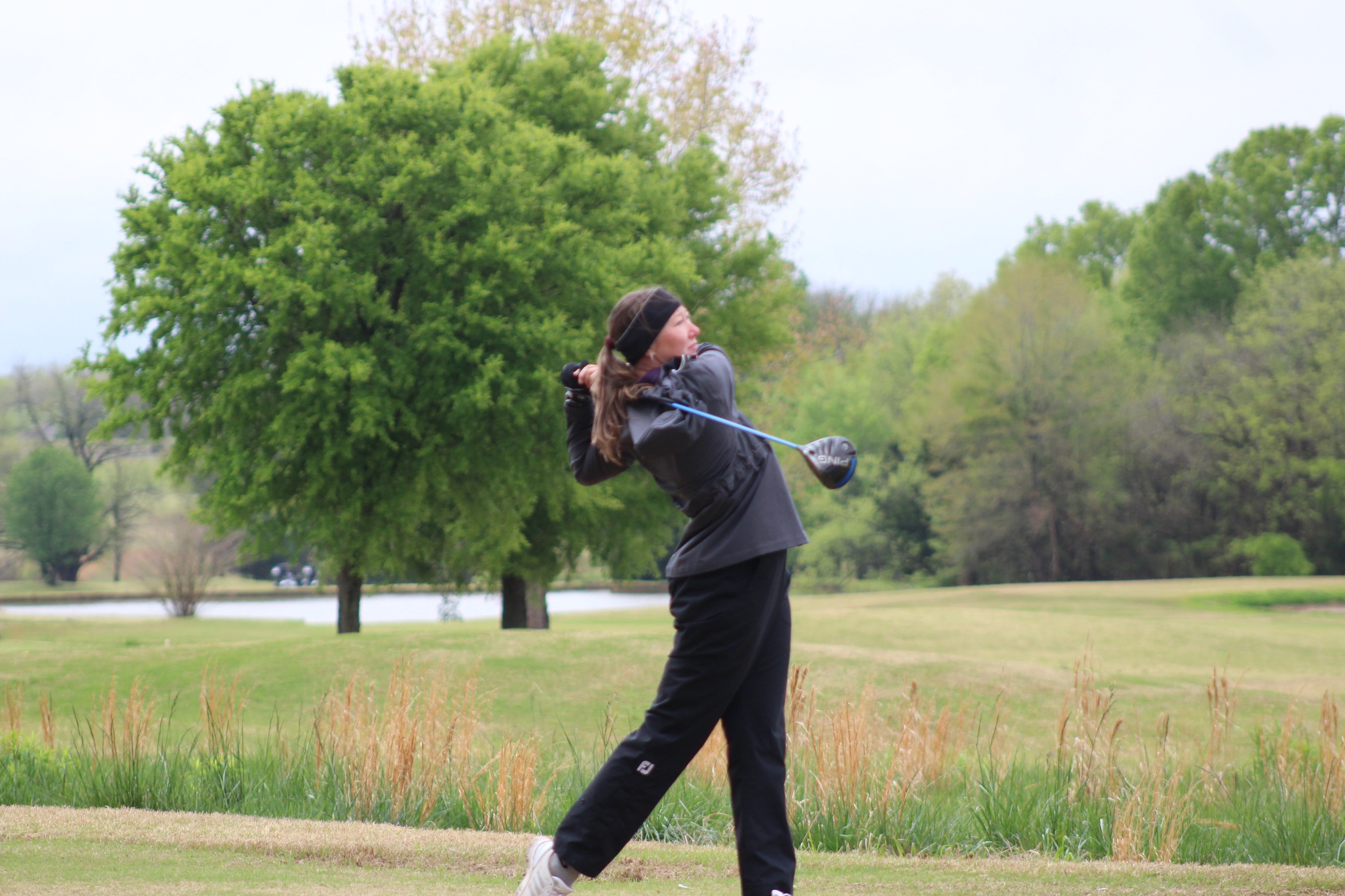 Senior Abigail Hayes recorded another top-25 finish on Tuesday.