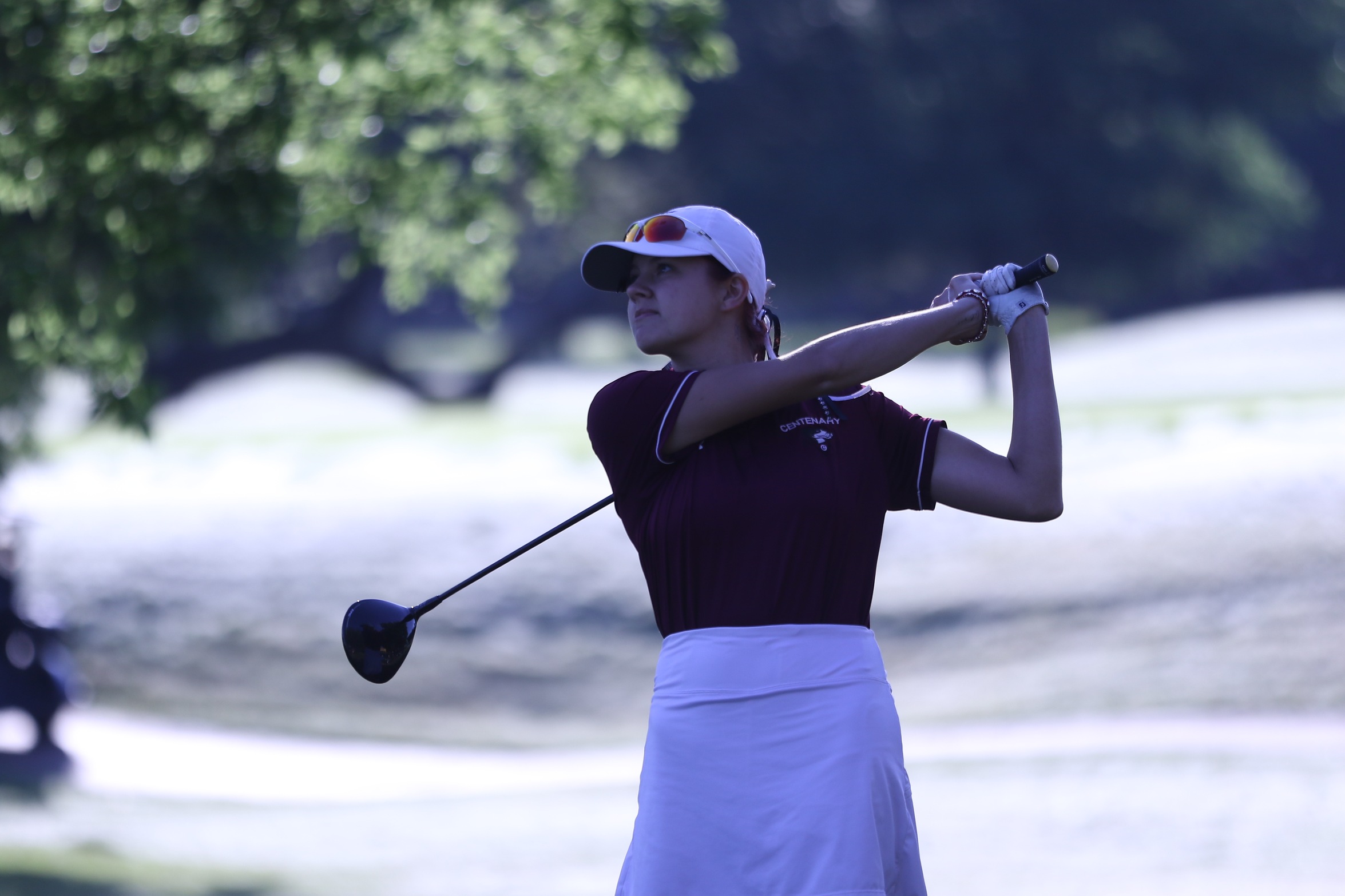 Freshman Jordyn Templeton and the Ladies are in seventh place after two rounds in the SCAC Championships.