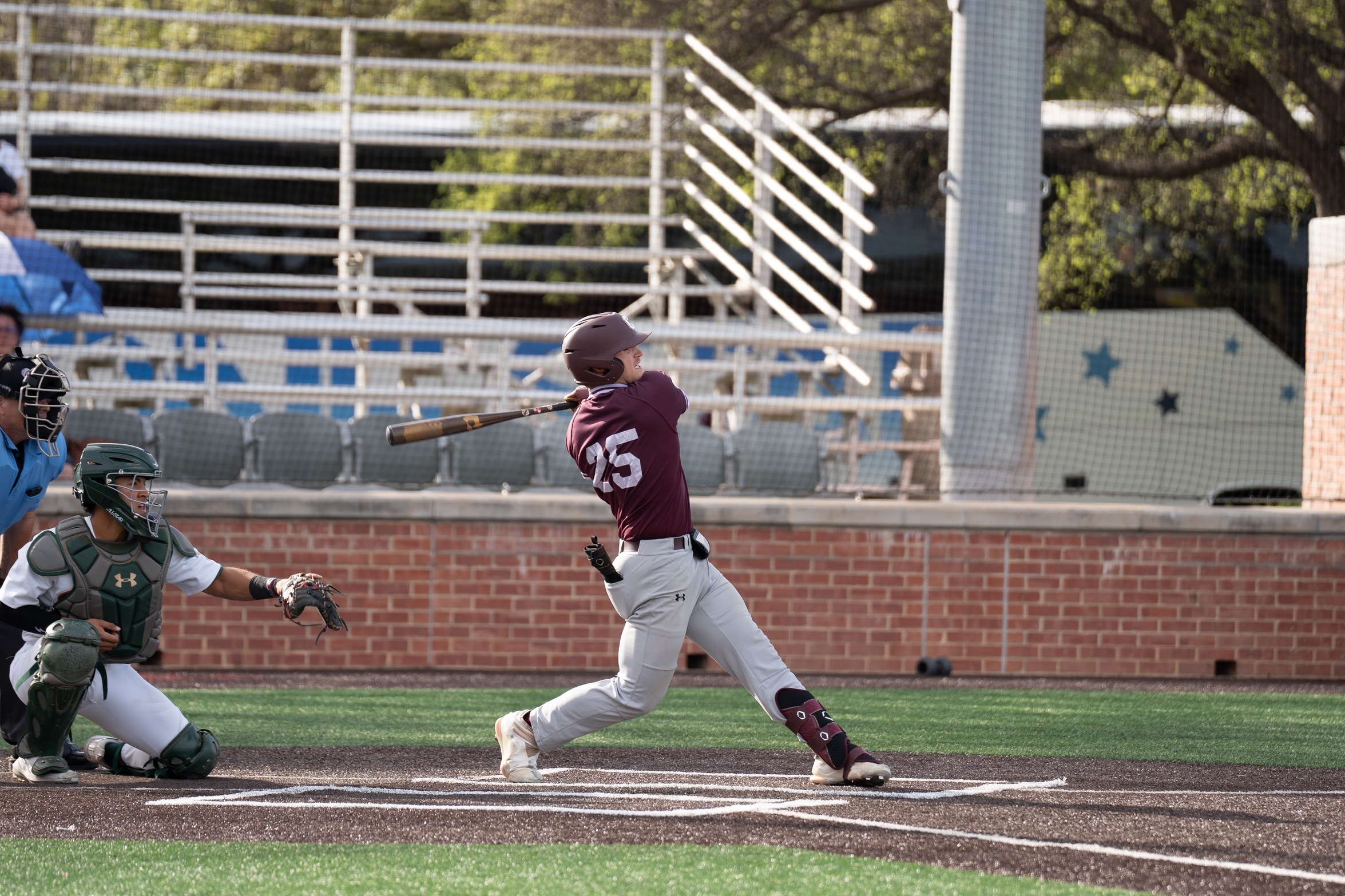 Sophomore CF Collin Pitts and the potent Centenary offense face Schreiner on the road this weekend.