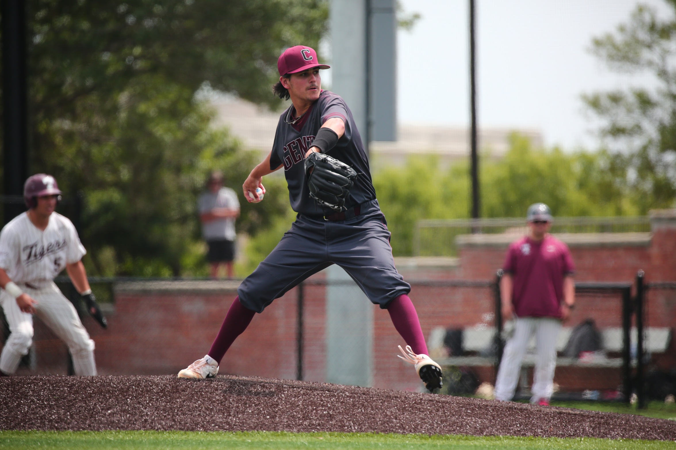 Centenary was edged 8-7 by Chapman on Sunday in Orange, Calif.