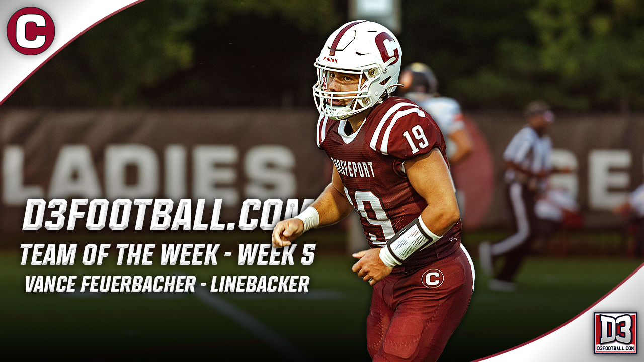 Vance Feuerbacher Named to D3football.com Team of the Week - 2024 Week 5