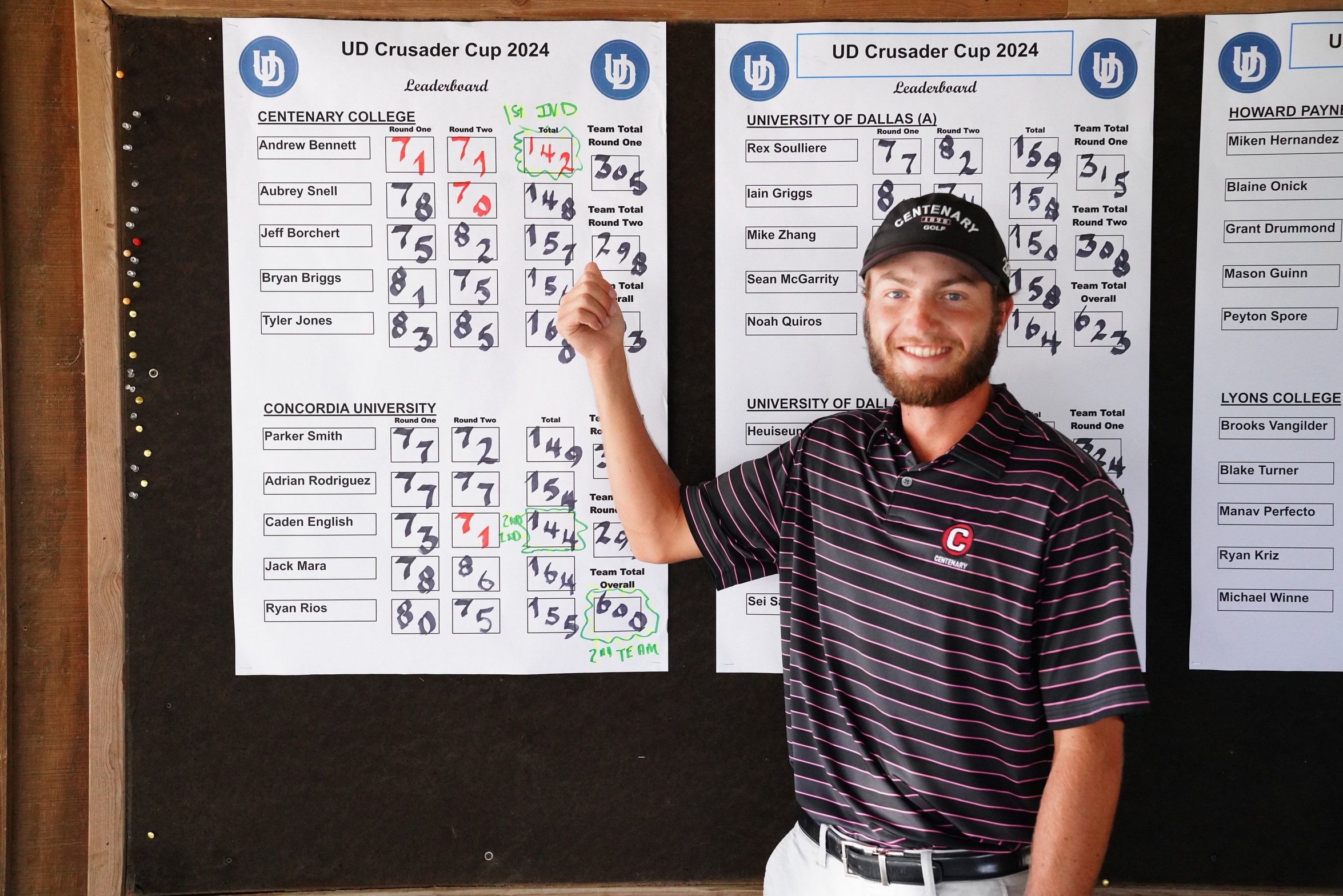 Senior Andrew Bennett earned his third-career win on Tuesday.