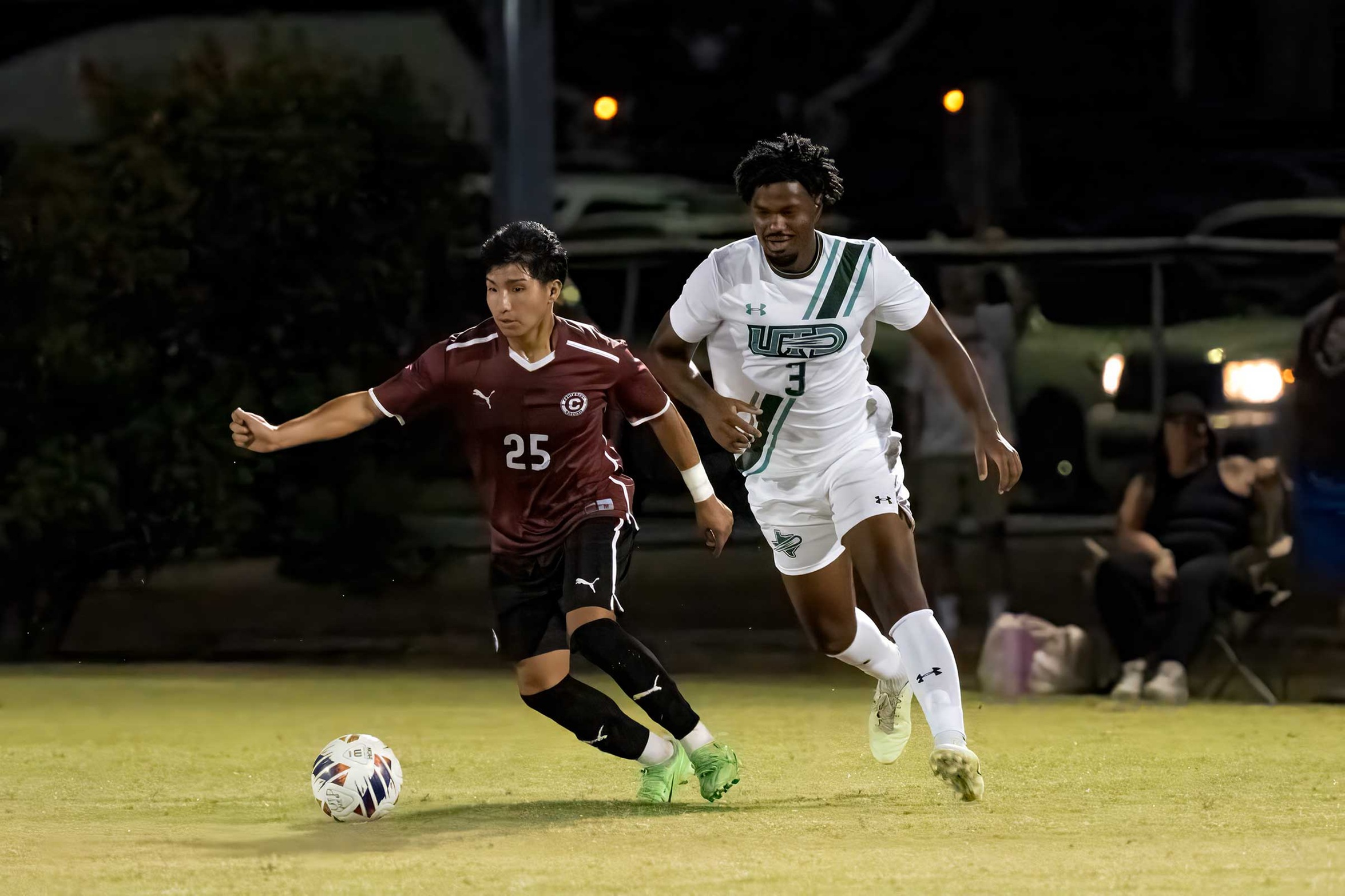 Freshman MF Emiliano Mondragon and the Gents open conference play at home on Friday night against Ozarks. 

PHOTO: Doug Fejer