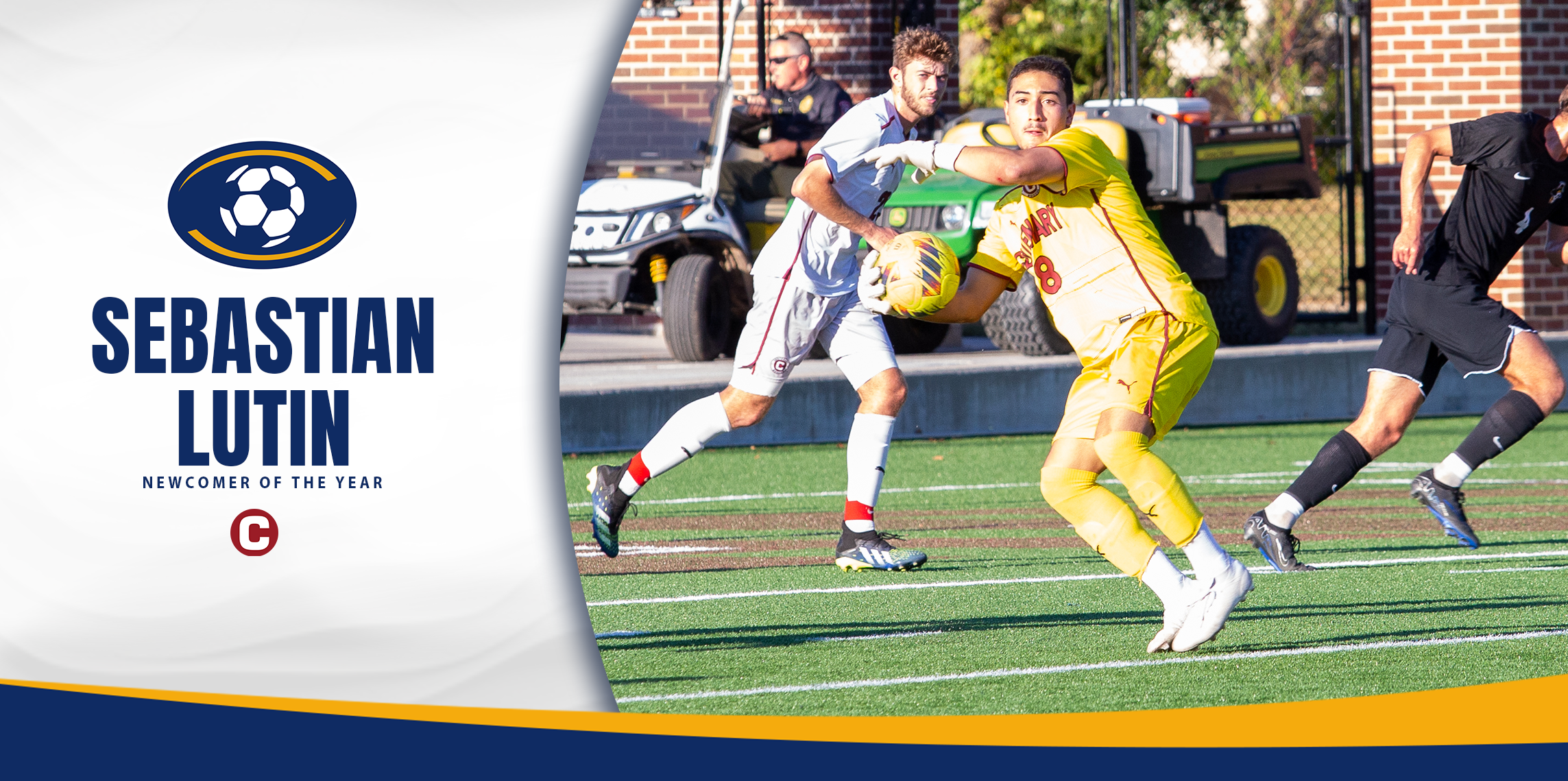 Sebastian Lutin is the first player in program history to be named Newcomer of the Year and win a major postseason individual award.