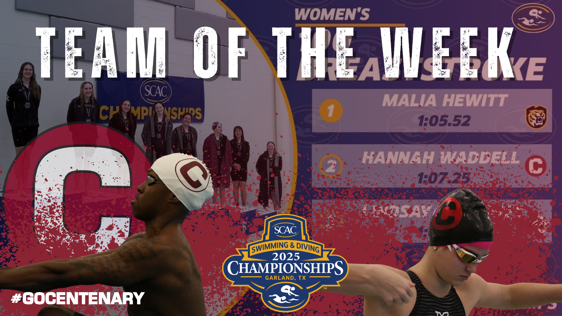 Men's & Women's Swimming Selected as "Team of the Week"