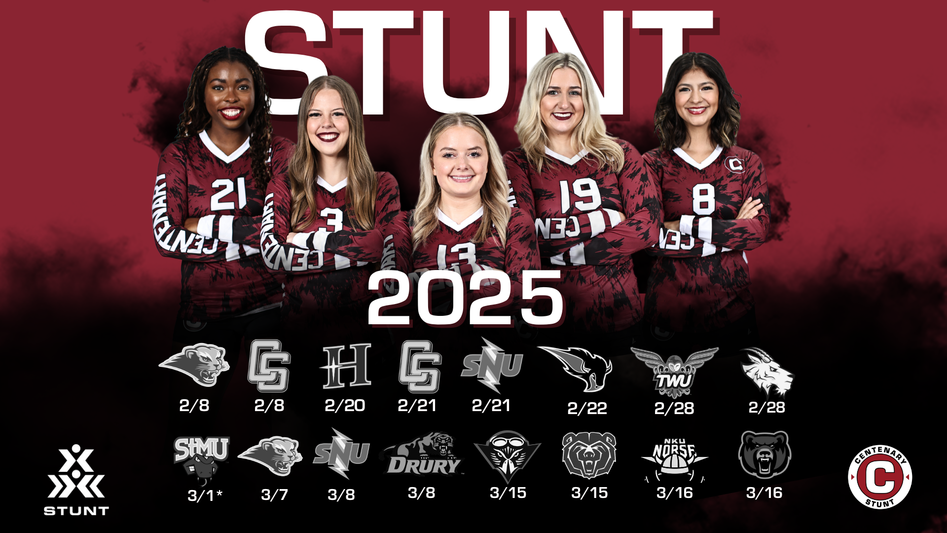 STUNT ANNOUNCES 2025 SCHEDULE FOR HISTORIC SEASON