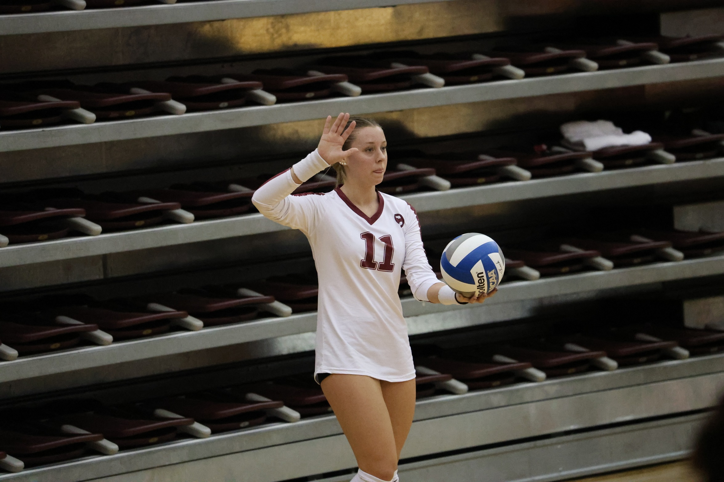 Junior LB Daly Nagot and the Ladies will play three conference matches at home this weekend.